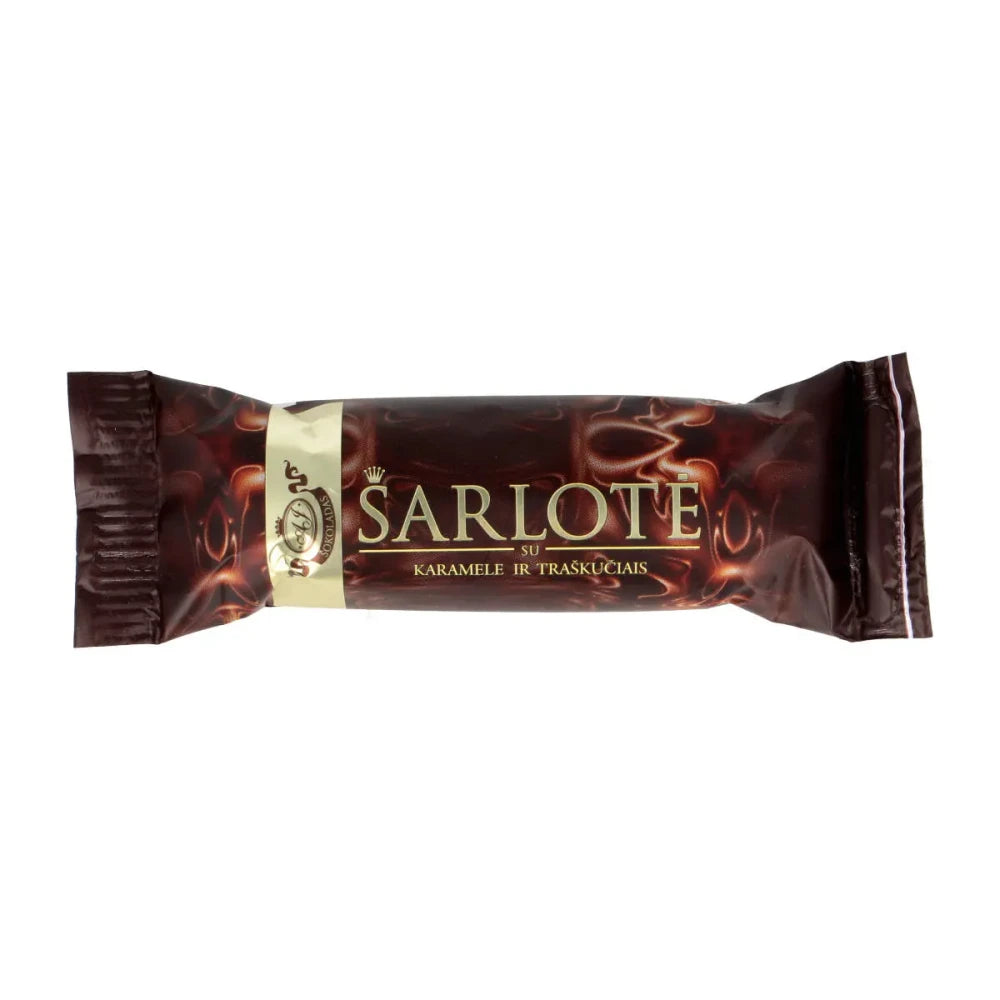 Šokoladas su karamele ir traškučiais "Šarlotė“