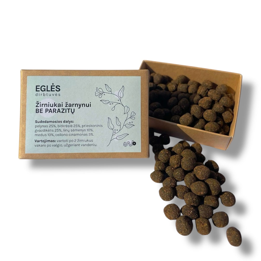 Žirniukai iš žolelių BE PARAZITŲ