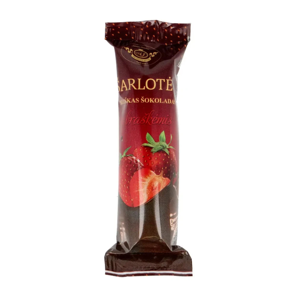 Belgiškas šokoladas su braškėmis "Šarlotė"
