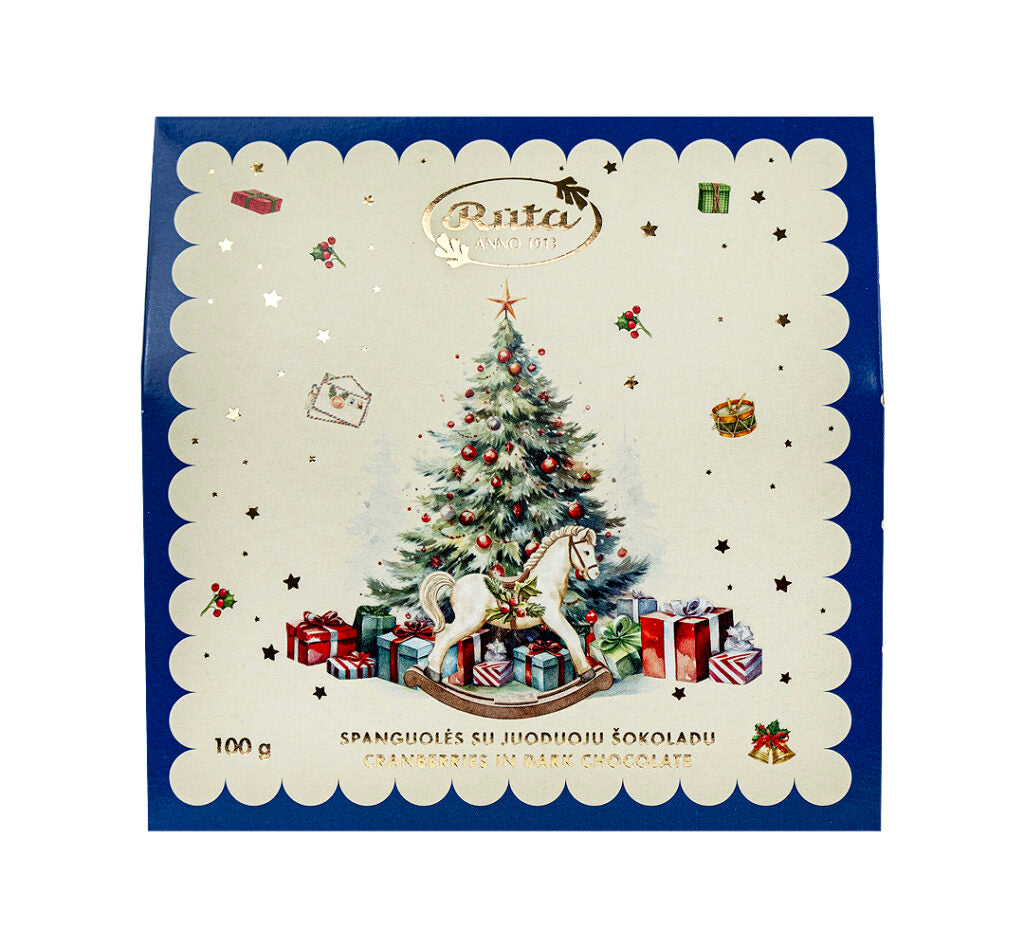 Spanguolės su juoduoju šokoladu (50 %)