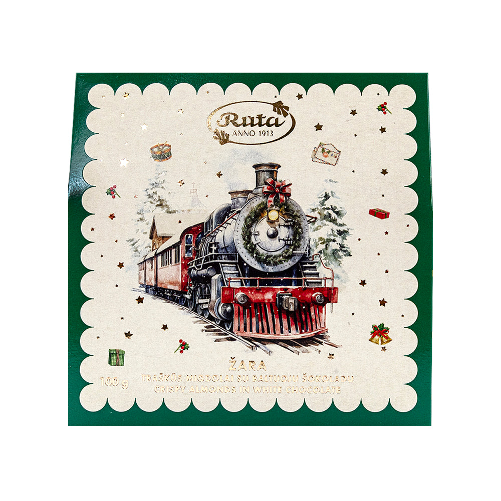 Traškūs migdolai su baltuoju šokoladu „Žara“