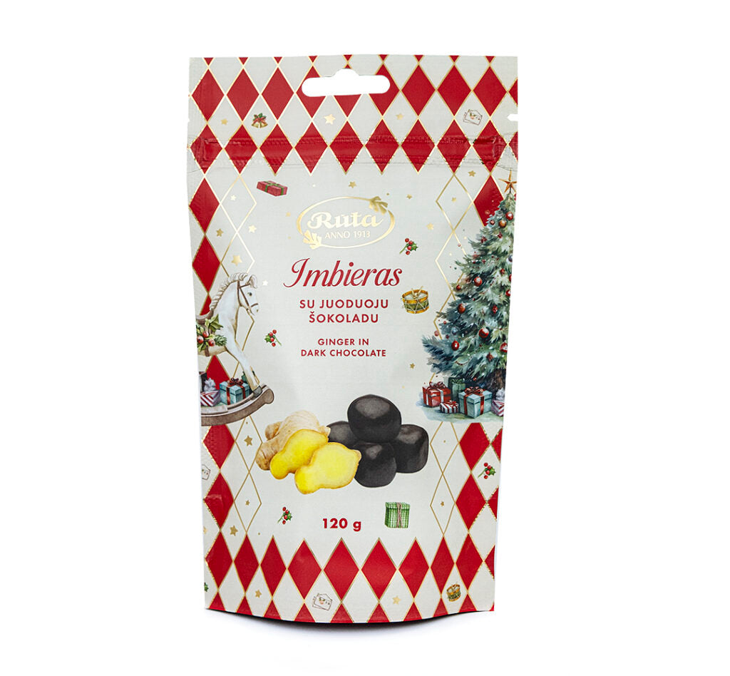 Imbieras su juoduoju šokoladu (50 %)