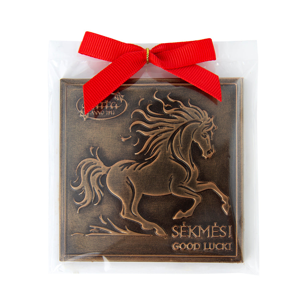 Reljefinis juodasis šokoladas (50 %) „Sėkmės!“