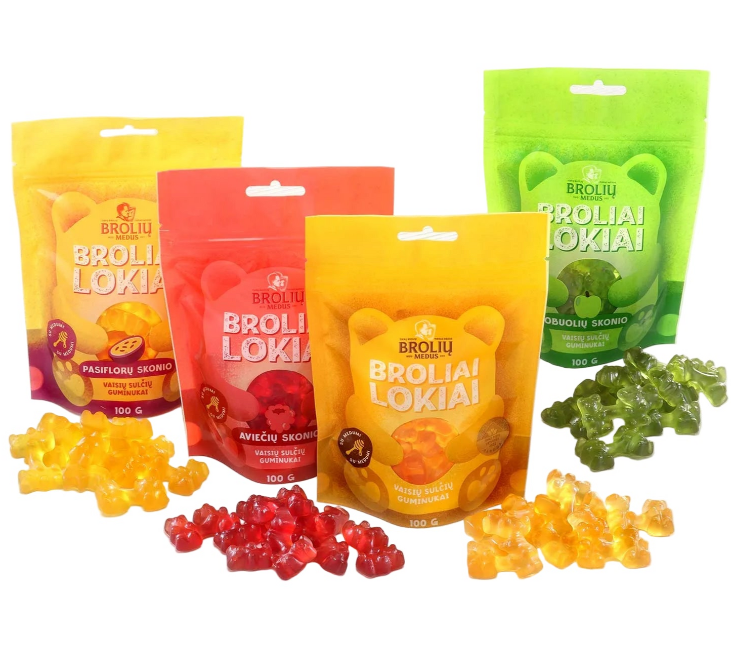 Vaisių sulčių guminukai "Broliai Lokiai"