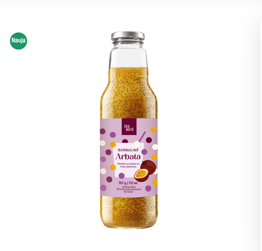 Pasiflorų arbata su Chia sėklomis BURBULINĖ ARBATA