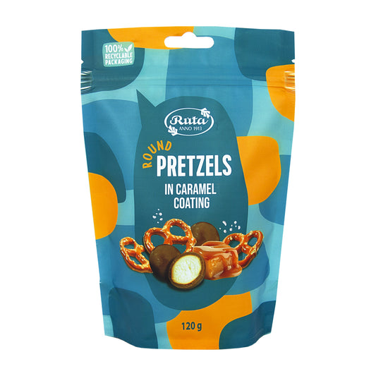 Rutuliukai „Pretzels“ su karameliniu glaistu